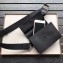 Fendi Roma Leather Messenger Bag Black 2019