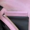 Fendi Velvet Embossed FF Motif Baguette Medium Bag Pink 2019