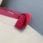 Fendi Velvet Embossed FF Motif Baguette Belt Bag Fuchsia 2019