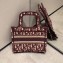 Dior Mini Book Tote Bag In Embroidered Oblique Canvas Burgundy 2019