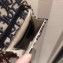 Dior Saddle Mini Phone Bag In Oblique Canvas Blue 2019