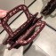 Dior Mini Book Tote Bag In Embroidered Oblique Canvas Burgundy 2019