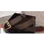 Givenchy Width 3cm Leather Belt Coffee with Double G Buckle