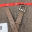 Givenchy Width 3cm Leather Belt Nude with Double G Buckle