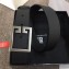 Givenchy Width 3cm Leather Belt Black with Double G Buckle