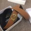 Loewe Width 3.8cm Leather Belt Khaki With Anagram Buckle