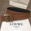 Loewe Width 3.8cm Leather Belt Khaki With Anagram Buckle
