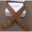 Loewe Width 3.8cm Leather Belt Khaki With Anagram Buckle