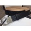 Gucci Width 4cm Signature Leather Belt Black with Interlocking G Buckle