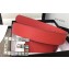 Gucci Width 3.5cm Leather Belt Red with Crystals Square G Buckle