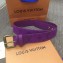 Louis Vuitton Width 3.5cm Monogram Denim Signature Belt Purple 2019