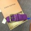 Louis Vuitton Width 3.5cm Monogram Denim Signature Belt Purple 2019