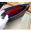 Louis Vuitton Pochette Voyage MM Bag Taiga Leather Outline Navy Blue/Red M63394