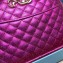 Gucci Laminated Leather Mini Shoulder Bag 534951 Purple 2019