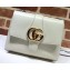 Gucci Leather Arli Medium Shoulder Bag 550126 White 2019