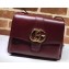 Gucci Leather Arli Medium Shoulder Bag 550126 Burgundy 2019