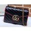 Gucci Diagonal GG Marmont Mini Shoulder Bag 573807/474575 Black 2019