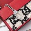 Gucci Dionysus GG Tweed Super Mini Shoulder Bag 476432 White/Black 2019