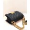 Chanel Calfskin and Gold-Tone Metal Small Boy Flap Bag Black 2019