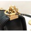 Chanel Calfskin and Gold-Tone Metal Small Boy Flap Bag Black 2019