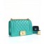 Chanel Calfskin and Gold-Tone Metal Small Boy Flap Bag Turquoise 2019