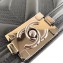 Chanel Embossed Chevron Medium Boy Flap Bag Black 2019