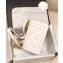 Chanel Embossed Chevron Small Boy Flap Bag White 2019