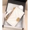 Chanel Embossed Chevron Medium Boy Flap Bag White 2019
