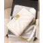 Chanel Embossed Chevron Medium Boy Flap Bag White 2019