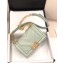 Chanel Embossed Chevron Small Boy Flap Bag Pale Green 2019