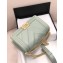 Chanel Embossed Chevron Medium Boy Flap Bag Pale Green 2019