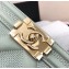Chanel Embossed Chevron Medium Boy Flap Bag Pale Green 2019
