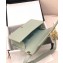 Chanel Embossed Chevron Medium Boy Flap Bag Pale Green 2019