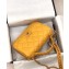 Chanel Chain Infinity Flap with Top Handle Small Bag Yellow 2019