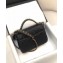 Chanel Chain Infinity Flap with Top Handle Small Bag Black 2019