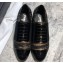 Chanel Glittered Fabric/Patent Calfskin Lace-Ups G34128 Tweed Black/Gold 2019