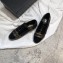 Chanel Glittered Fabric/Patent Calfskin Lace-Ups G34128 Tweed Black/Gold 2019