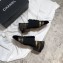 Chanel Glittered Fabric/Patent Calfskin Lace-Ups G34128 Tweed Black/Gold 2019