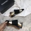 Chanel Glittered Fabric/Patent Calfskin Lace-Ups G34128 Metallic Gold 2019