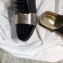 Chanel Glittered Fabric/Patent Calfskin Lace-Ups G34128 Metallic Gold 2019