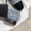 Chanel Glittered Fabric/Patent Calfskin Lace-Ups G34128 Tweed Blue 2019