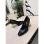 Chanel Heel 8cm Lambskin/Grosgrain Pumps G34905 Black/Gold 2019