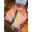 Gucci GG Jacquard Pattern Wool Scarf 411115 180x48cm Pink/Yellow