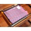 Gucci GG Jacquard Pattern Wool Scarf 411115 180x48cm Pink/Gray