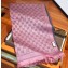 Gucci GG Jacquard Pattern Wool Scarf 411115 180x48cm Pink/Gray