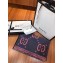 Gucci GG Jacquard Wool Scarf 495592 192x37cm Dark Gray/Pink