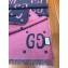 Gucci GG Jacquard Wool Scarf 495592 192x37cm Dark Gray/Pink