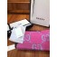 Gucci GG Jacquard Wool Scarf 495592 192x37cm Pink/Gray