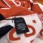 Gucci GG Jacquard Wool Scarf 495592 192x37cm Orange/White