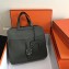 Hermes Halzan Togo Calfskin Leather Bag Dark Green